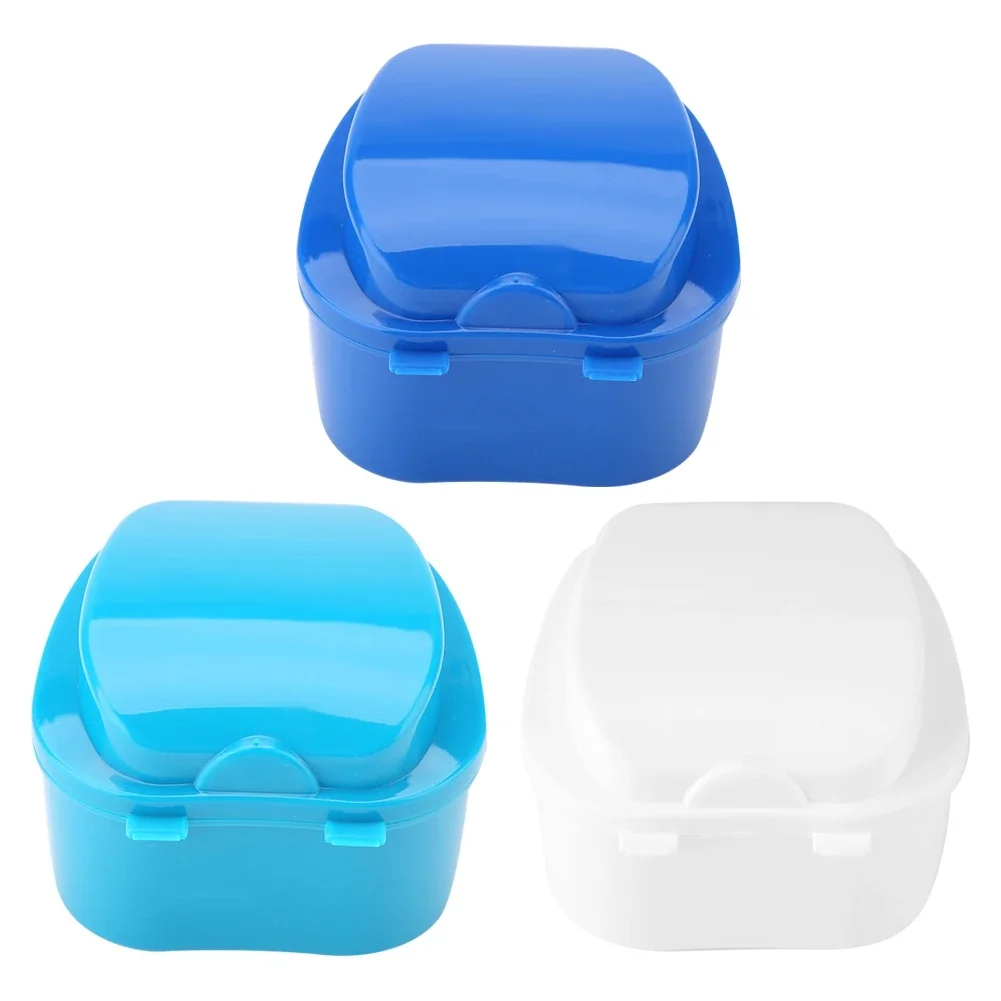 Denture Special Highgrade Molars False Teeth Storage Portable Box Waterresistant With Breathable Filter Screen Dental Appliance