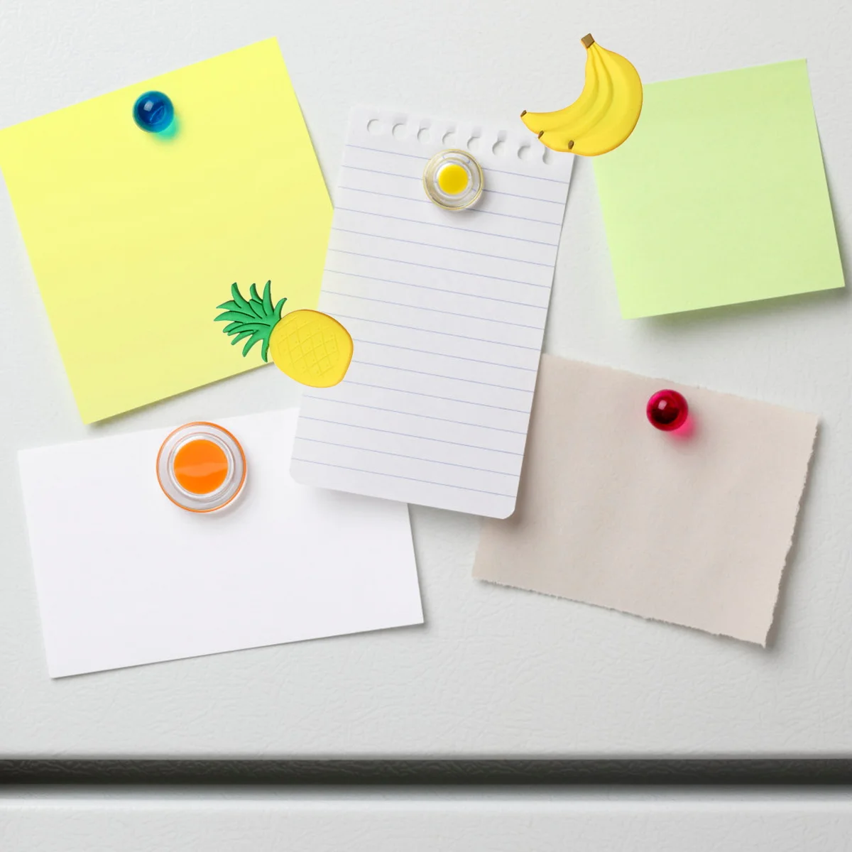 

10pcs Fruit Refrigerator Realistic Design Strong Adsorption Fridge Decors Home Kitchen Decorative Magnets Rubber