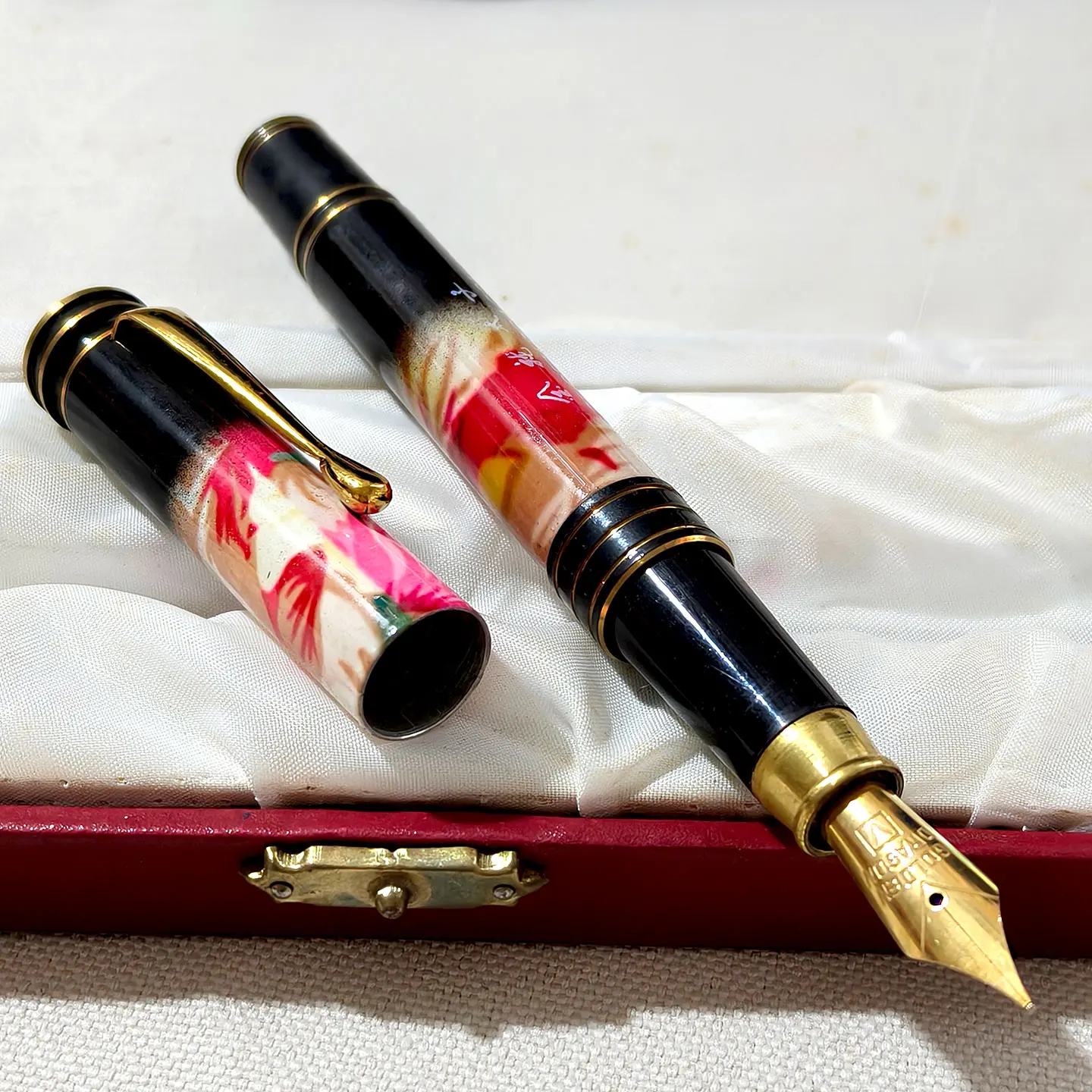Rare Out-of-Print 1990s Dandong Factory Golden Dragon Prince Pen, Thick Barrel Metal Copper Collectible, One Item One Picture