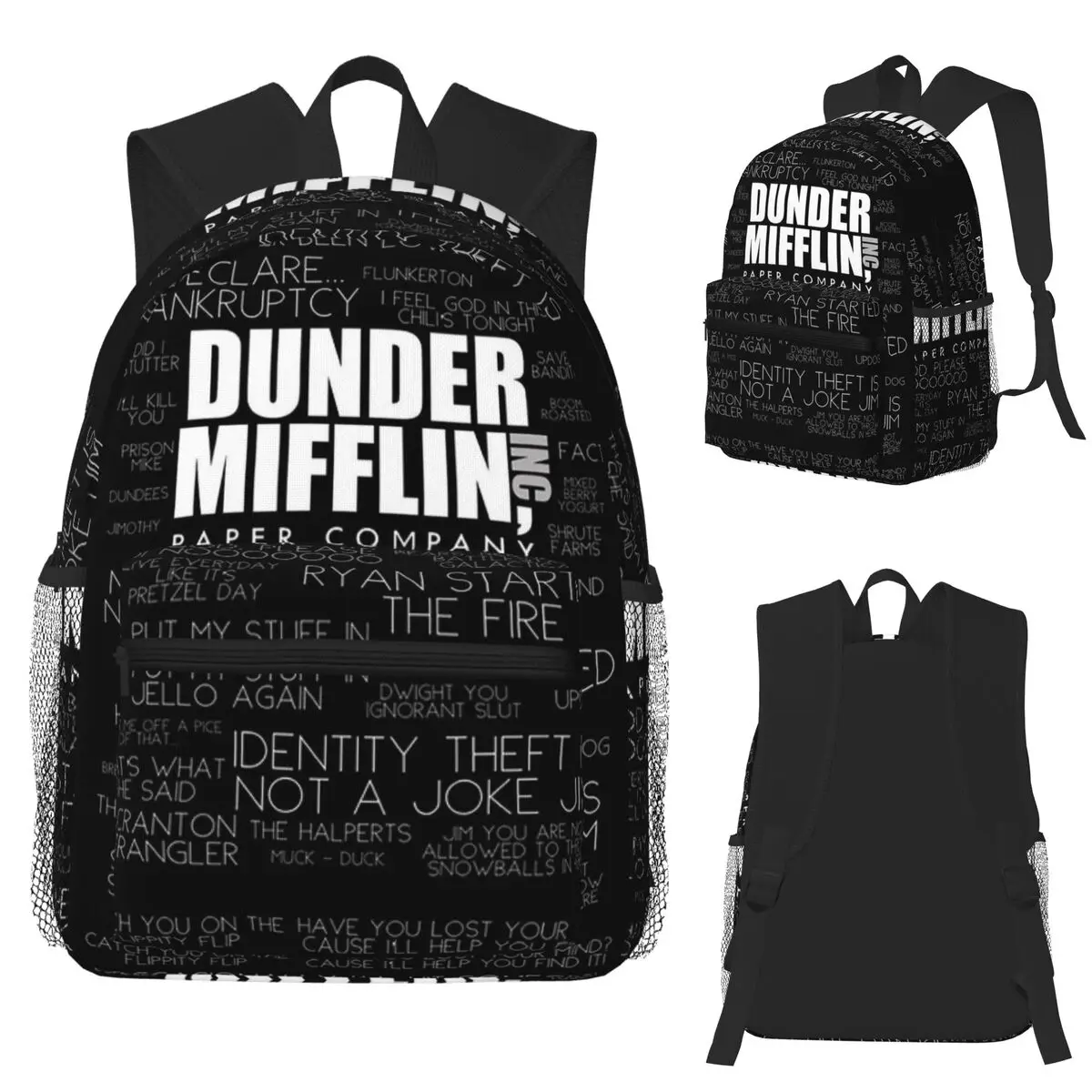 

Офисные цитаты Dunder Mifflin Paper Company Inc. Студенческий рюкзак, школьная сумка, походный дорожный рюкзак, сумка для книг, сумки на плечо