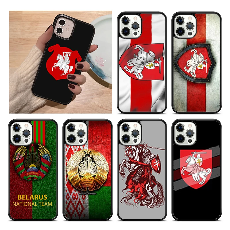 Free Belarus Flag Phone Case Cover For iPhone 16 15 14 SE 2020 XR XS 11 12 13 Mini Pro MAX Plus