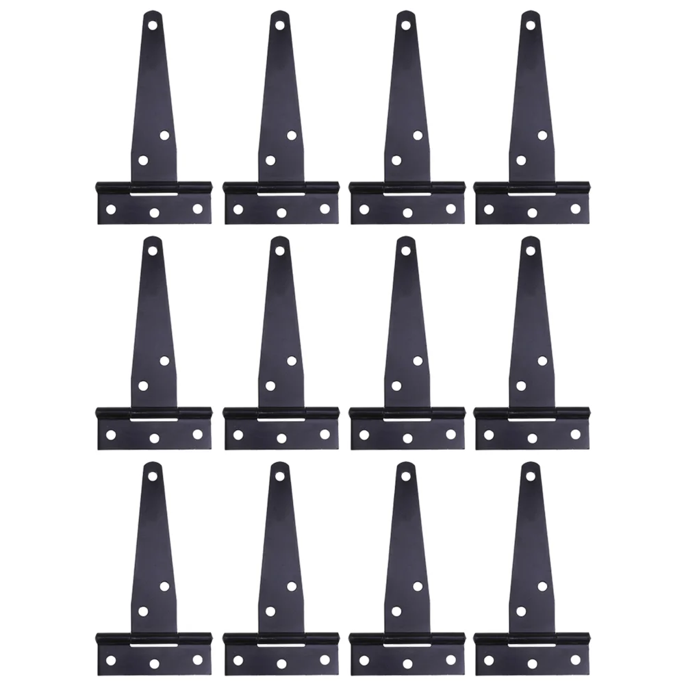 12 Pcs Fast Hinge Furniture Hinges Outdoor Strap Shape Gate 4 Inches Shed Stable Fixation