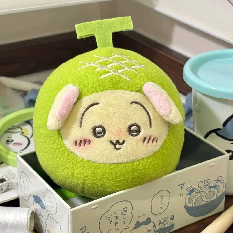 Hami melon serieshiware plushies adorável chiikawa travesseiro estilo japonês recheado anime kawaii plushies usagi boneca presente de natal