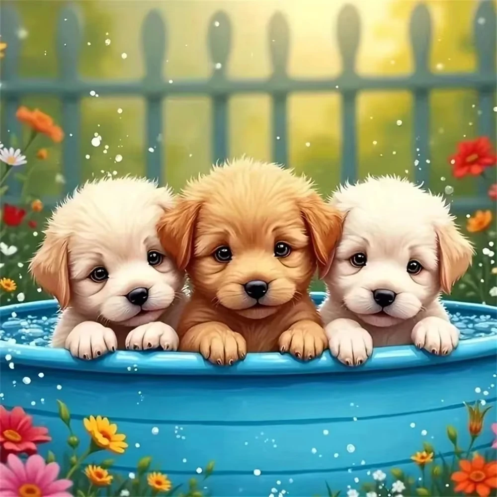 

Dogs 500PCS/1024 PCS Jigsaw Puzzles Relaxing Family Activity Games for Living Room Home Decor Gift