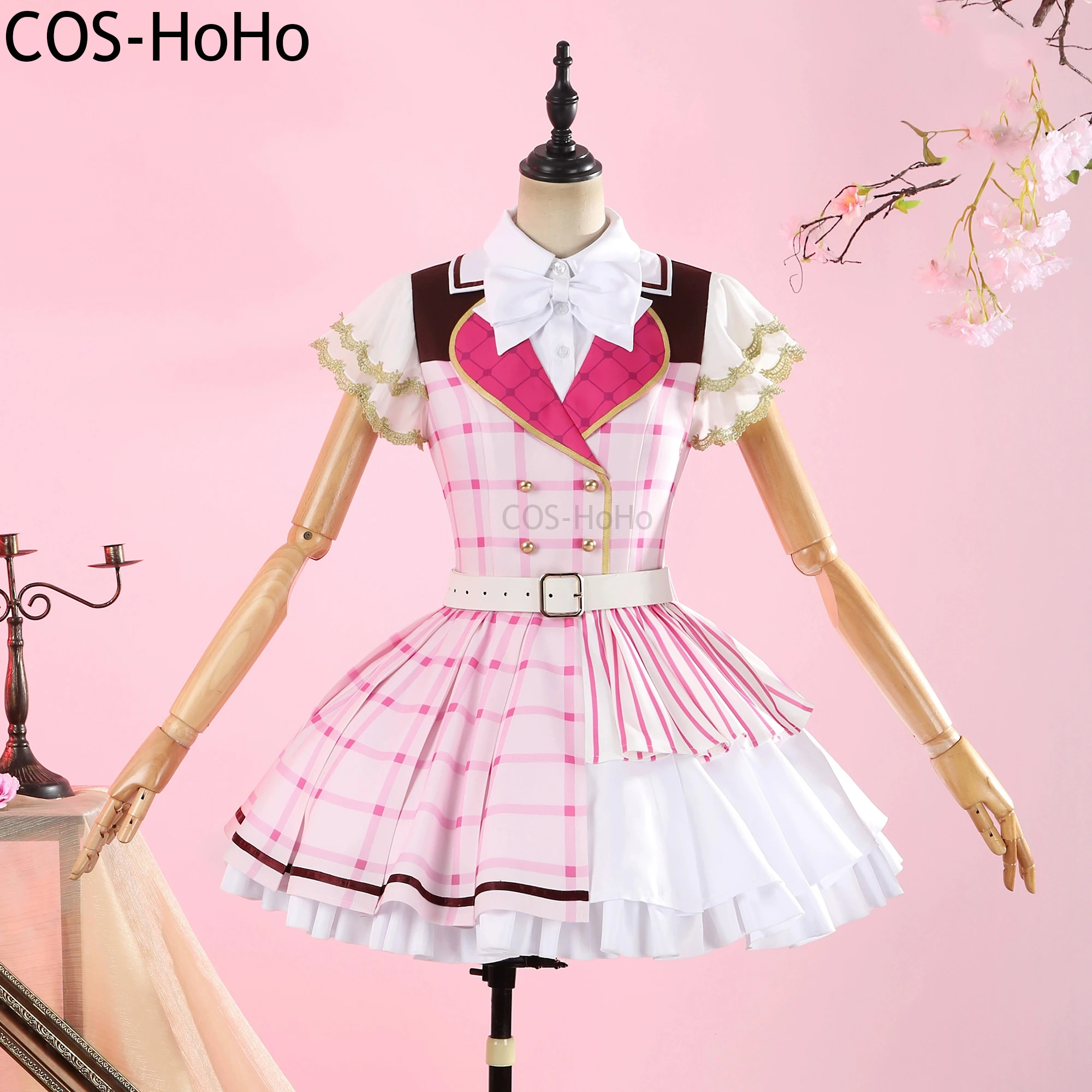 

COS-HoHo Lovelive μ's All Members 15th Anniversary Singing Suit Sweet Lovely Dress Uniform Cosplay Costume Halloween Outfit