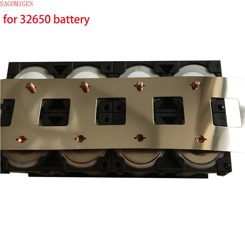 5m 2P 32650 Lithium Battery Nickel Belt 0.2 Thickness Connection Nickel Strip with Screw Hole Use 32650 32700 Lifepo4 Battery