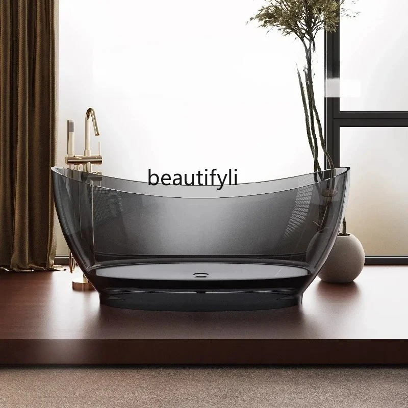 

Imported natural resin crystal bathtub Hotel ingot-shaped colored resin crystal bathtub53