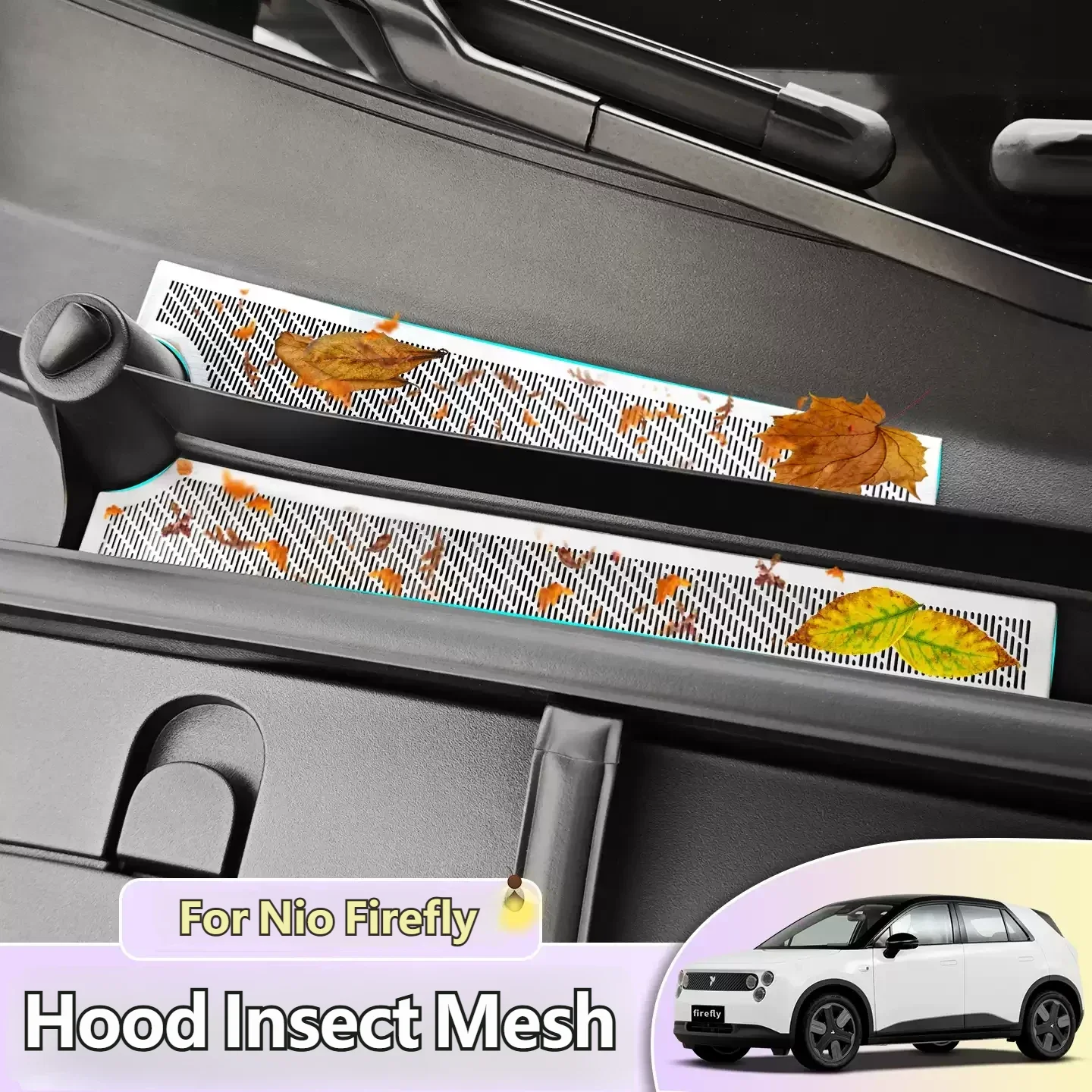 For Nio Firefly  Air Intake Insect Screen Mesh Anti-Clog Hood Guard Exterior Accessories Custom Fit Protection Replacement