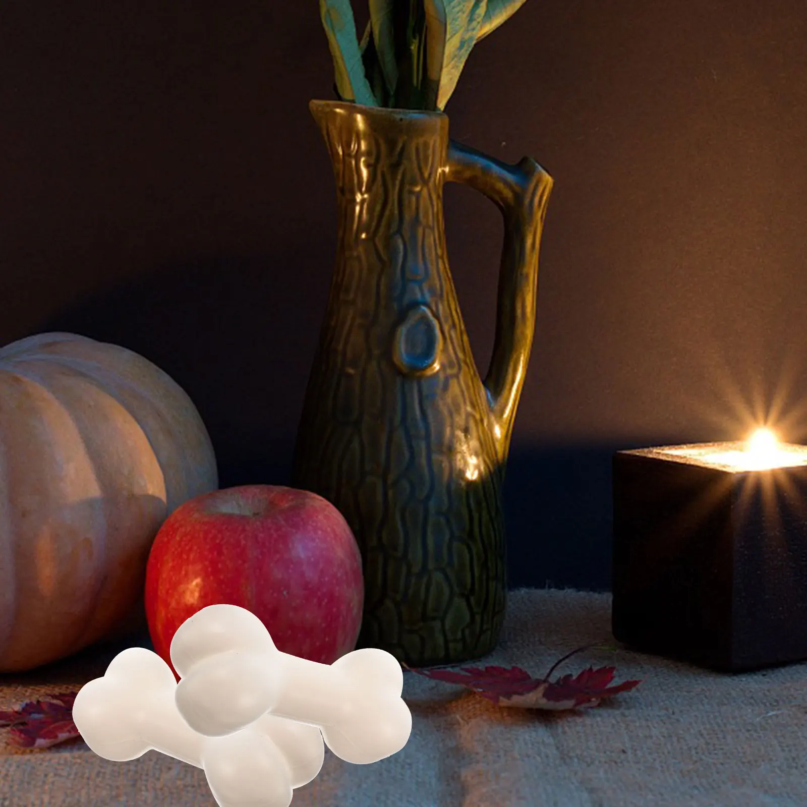 

10 шт., маленькие страшные кости на Хэллоуин, пластиковые украшения с имитацией костей, украшения для дома на Хэллоуин, товары для украшения дома и вечеринки