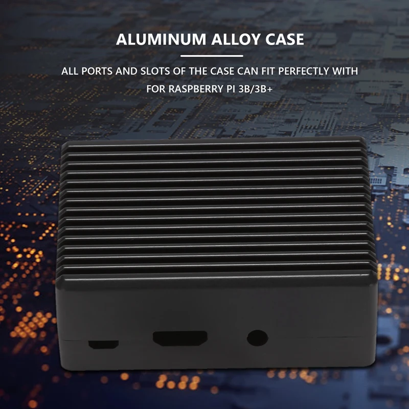 3 Model B Aluminum Alloy Case Passive Cooling Shell Metal Enclosure Heat Dissipation For Raspberry Pi 3B/3B+