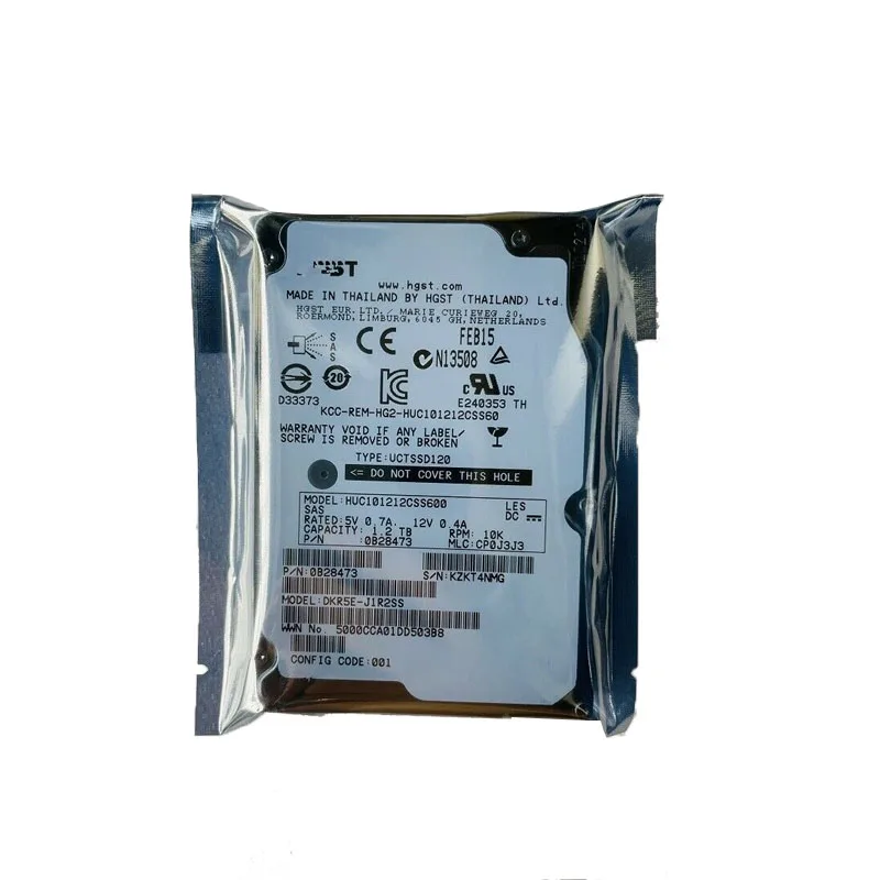 Imagem -02 - Disco Rígido de Hdd para a Empresa Hdd 1.2tb 10k 2.5 Sas 6.0 Gbps Huc1012css600