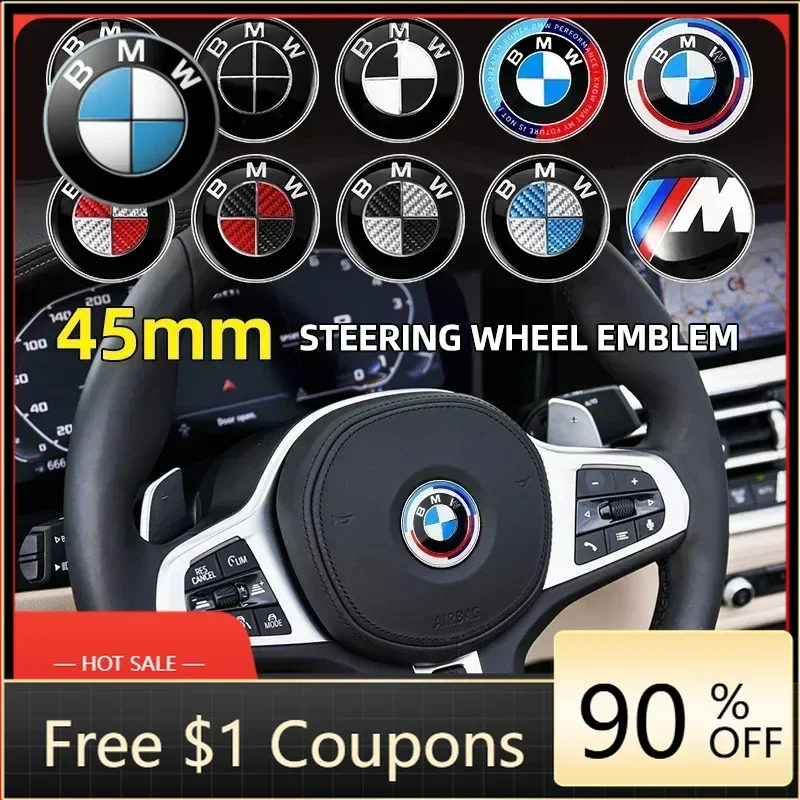 

Аксессуары для интерьера: Декоративные накладки 45 мм, эмблема-наклейка на руль для BMW E36, E39, E87, E60, E46, серия 50th Anniversary Edition