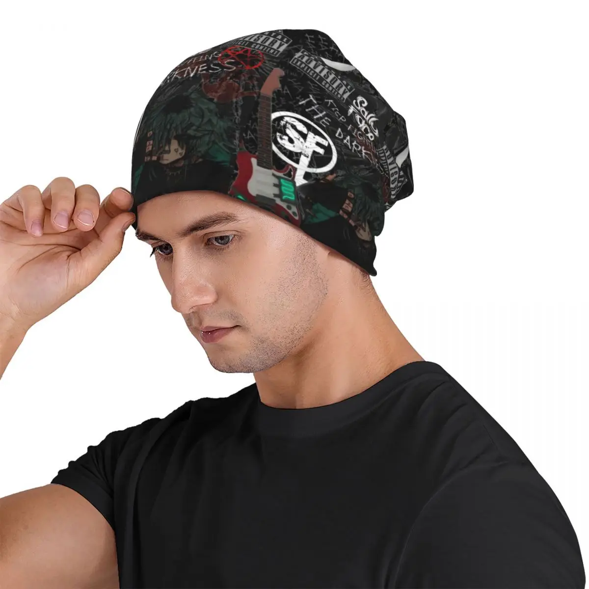 Sally Face Game Anime SF Horror Sal Fisher Unisex Adult Beanies Caps Knitted Bonnet Hat Warm Hip Hop Autumn Winter Skullies Hats