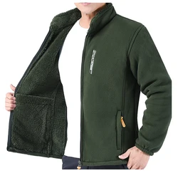 DIMUSI Winter Men's Polartec Jackets Casual Male Outwear Velvet Windbreaker Jackets Mens Soft Fleece Warm Jackets Brand Clothing