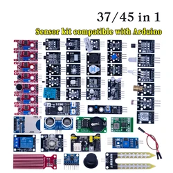 45 in 1 Sensors Modules Starter Kit better than 37in1 sensor kit 37 in 1 Sensor Kit UNO R3 MEGA2560 For arduino