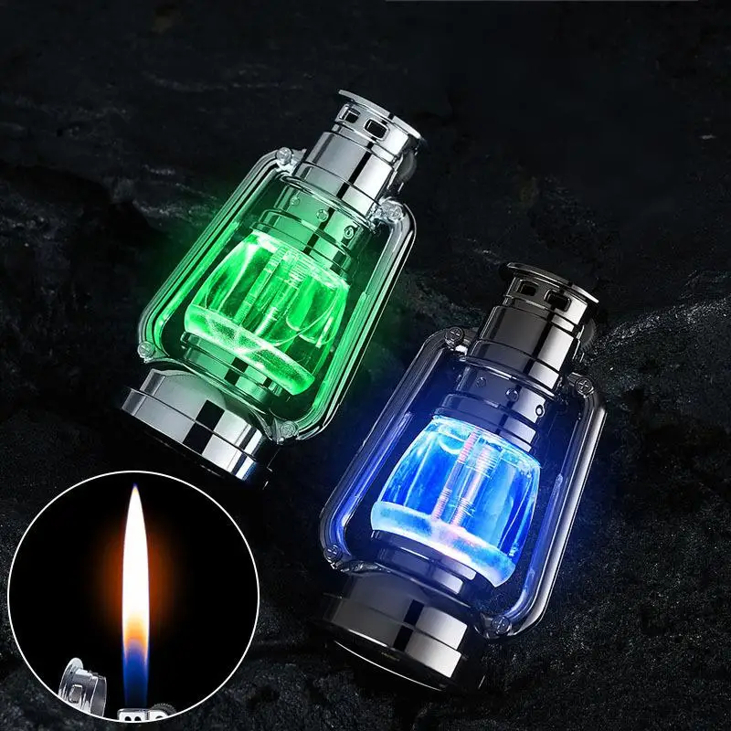 

Retro Horse Lights Colorful Lighters Fashionable Glowing Mini Lighters Compact Desktop Ornaments Open Flame Lighters