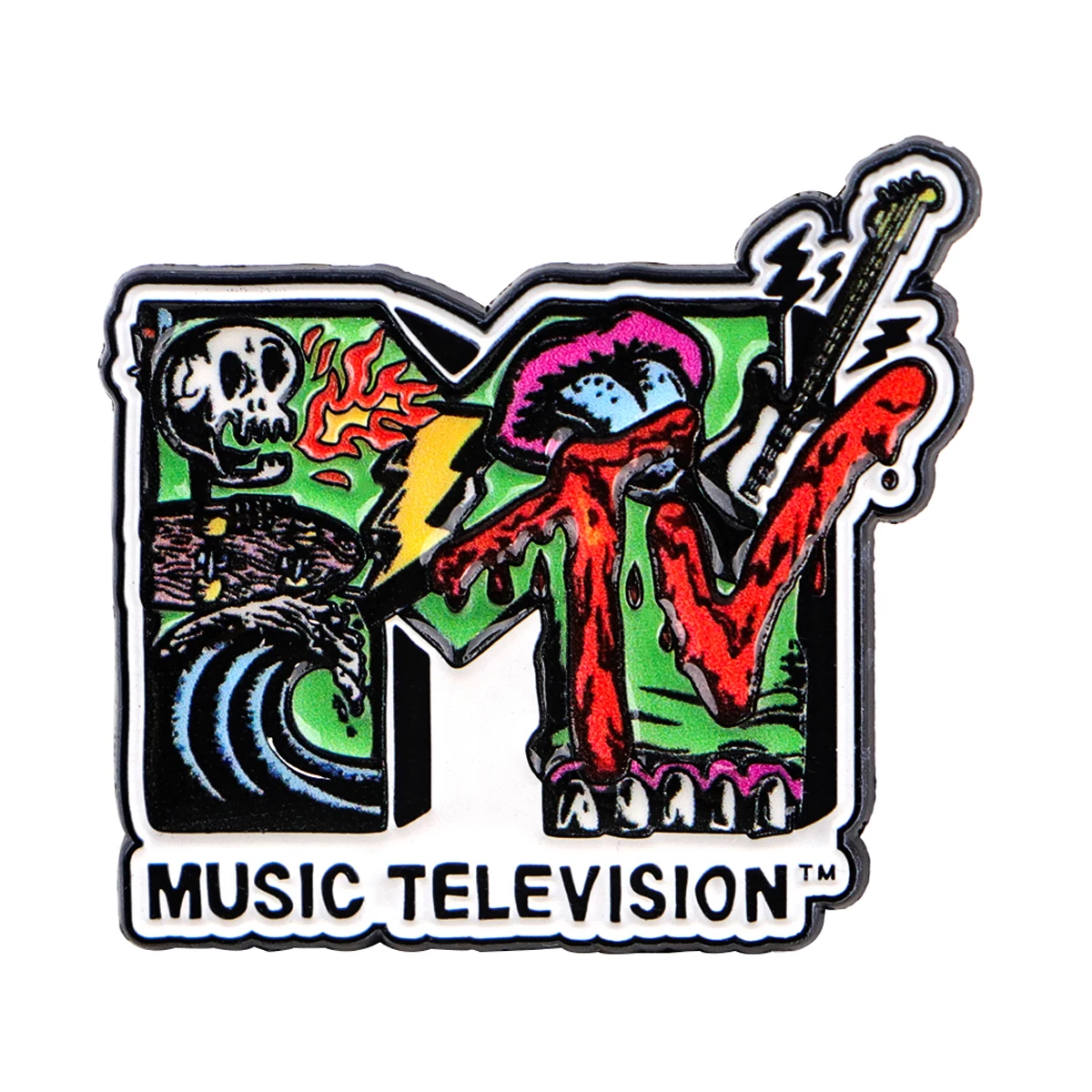 Music Retro Enamel Pin Classic 80s 90s TV & Video Brooch Pines Lapel Pins Badge Clothing Accessories Punk Jewelry Gift view 6