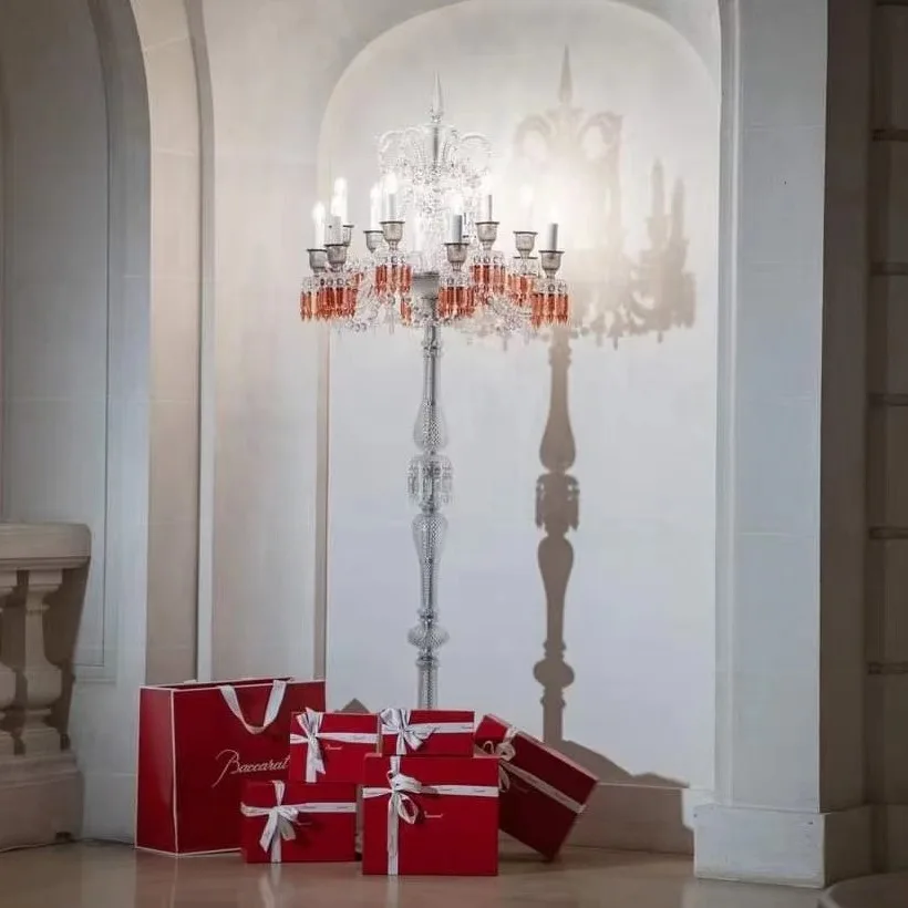 مصباح كريستال أوروبي مصباح أرضي لغرفة النوم مصباح ديكور لغرفة المعيشة الأمريكية #2