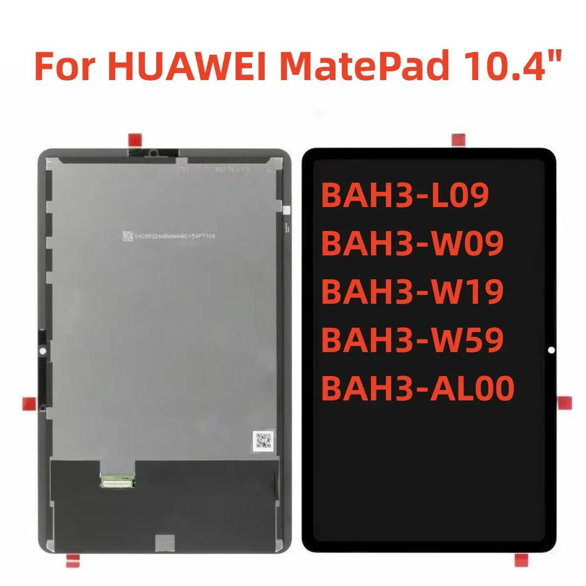 Pantalla LCD de 10,4 pulgadas para HUAWEI MatePad, digitalizador de pantalla táctil con montaje de pantalla Lcd, bah3-L09, bah3-w09, bah3-w19, nuevo