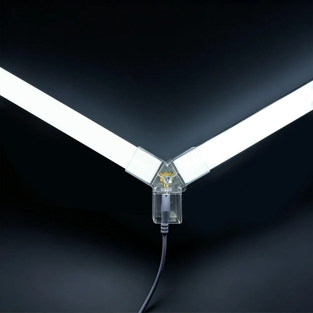 PC Material 6500K Honeycomb LED Rectangular Light Double Rectangle Set DIY Tube Light with Connector for Office Gym Barber Shop