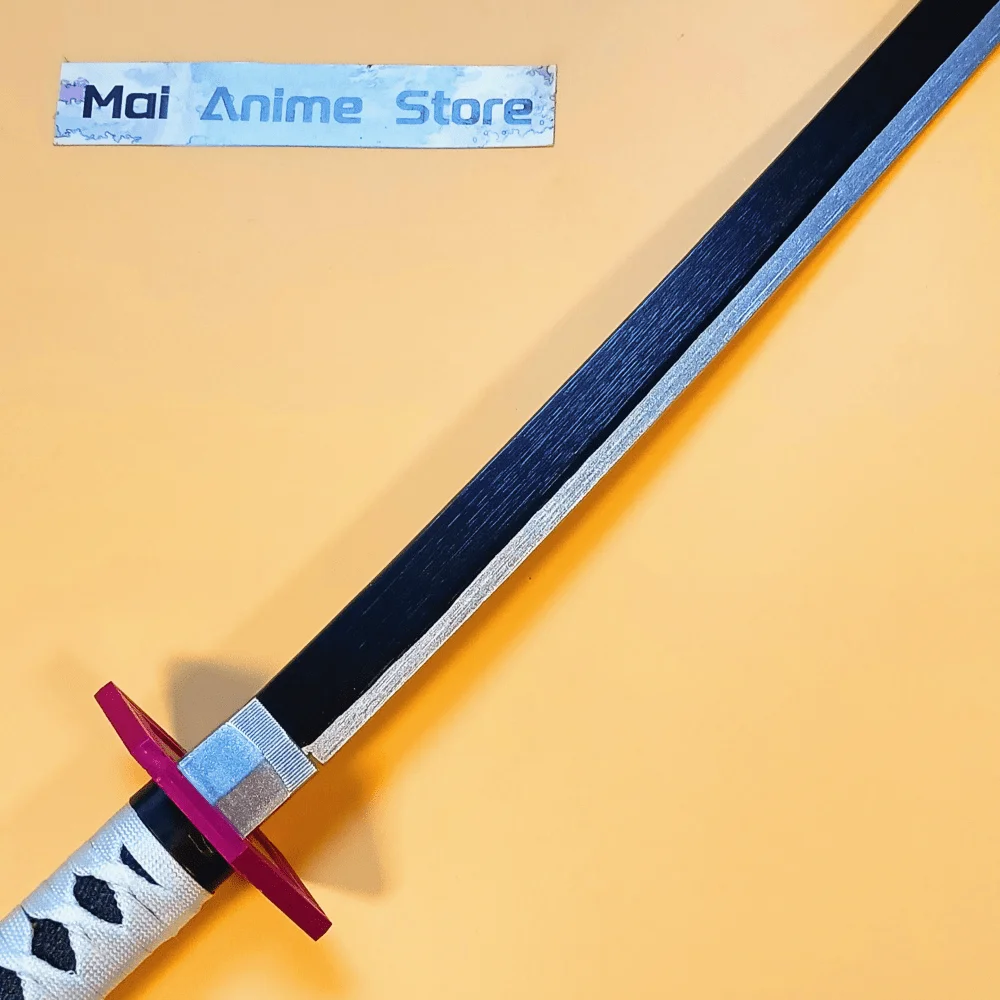 104 سنتيمتر كاتانا الأصلي الساموراي صابر الحجم الحقيقي شفرة صابر النينجا اليابانية كاتانا أنيمي تأثيري الدعامة النينجا سكين لعبة غير حادة هدية