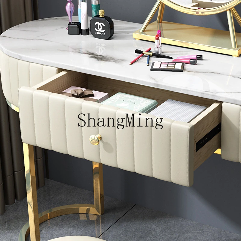 CL Dressing Table Bedroom Light Luxury Post-Modern Minimalist Marble with Small Apartment Internet Celebrity Dressing Table