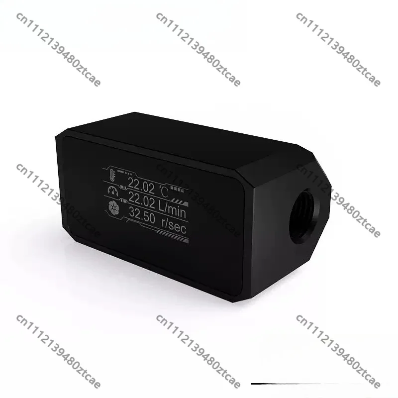 Digital Flow‑Temperature Monitor Kit With Alarm Alert For PC Liquid Cooling Circulation Loop Hardware Replacement Accessories