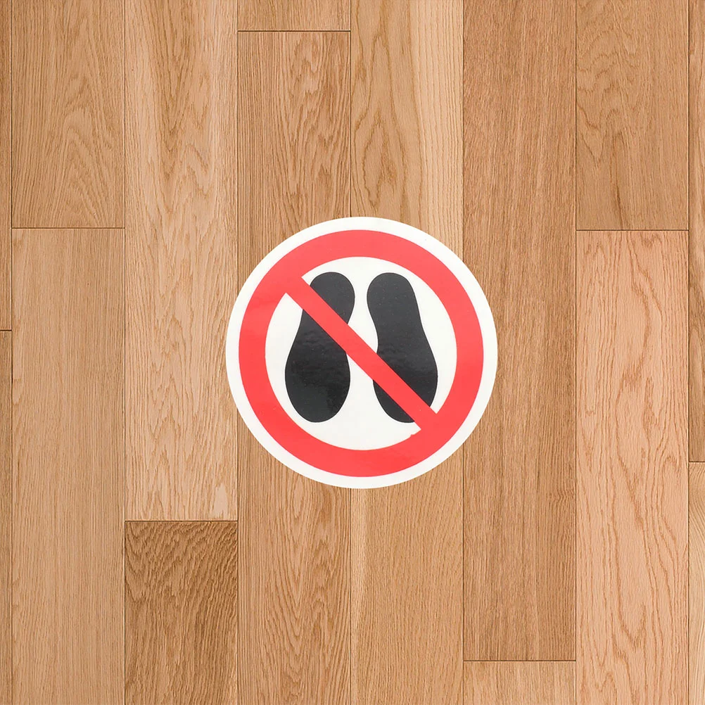 3 Pcs Do Not Step on Stickers Warning Decals Safety Sign Caution Danger Label Security Applied Stepping Labels Here Floor