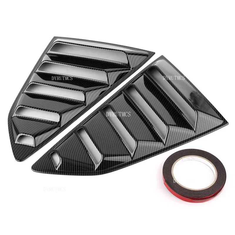 Gloss Black Car Side Window Louver For Chevrolet Camaro 5th Gen 2010 - 2015 2011 2012 2013 Car Rear Window Shutter Cover Spoiler