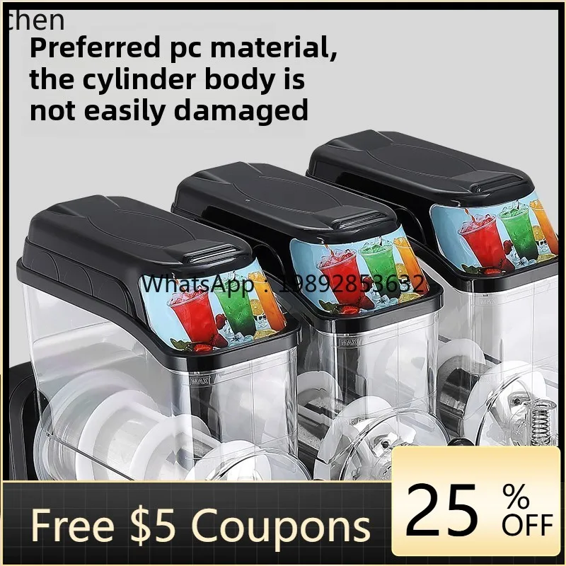 

AB commercial single and double three-cylinder cold drink slush machine milk tea shop cafeteria mixing juice smoothie machine