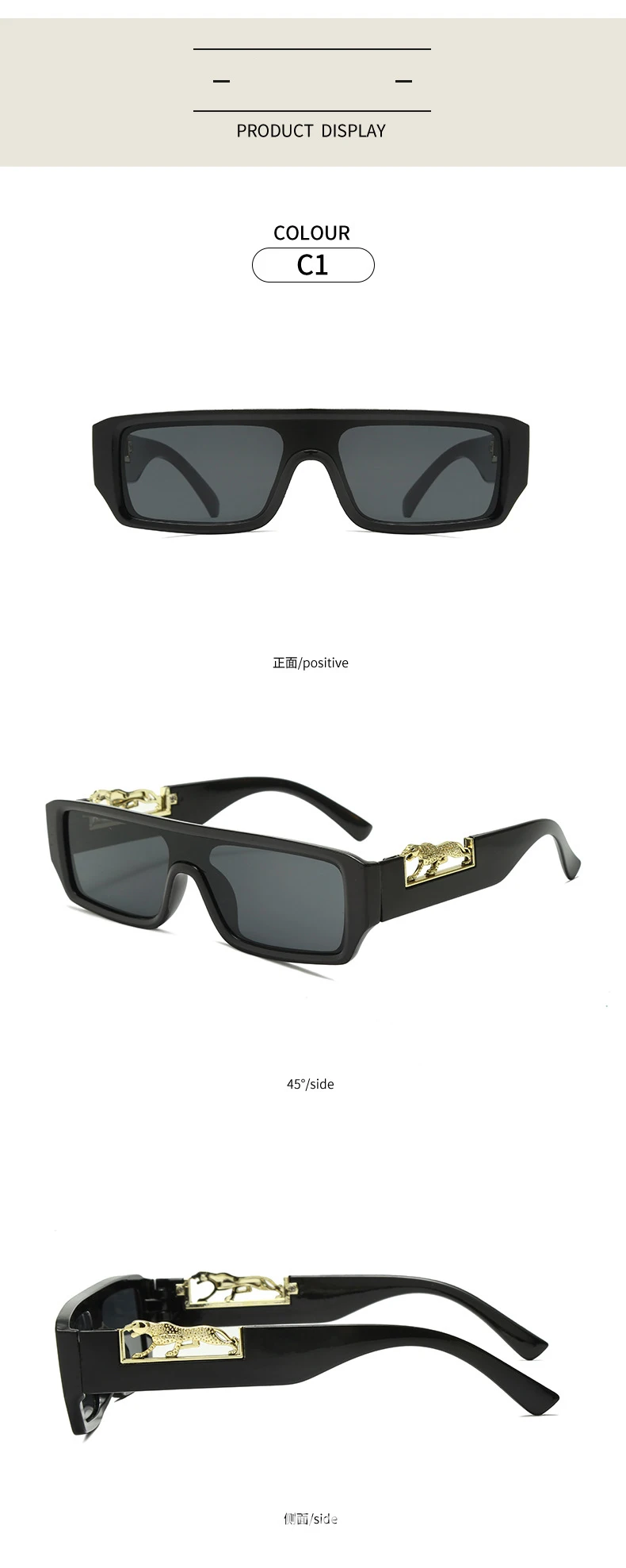 SUGLAU Leopard Rectangle Women's Sunglasses Unisex Vintage Driving High Quality Sun Eyeglass Outdoors Sports Sun Glasses UV400