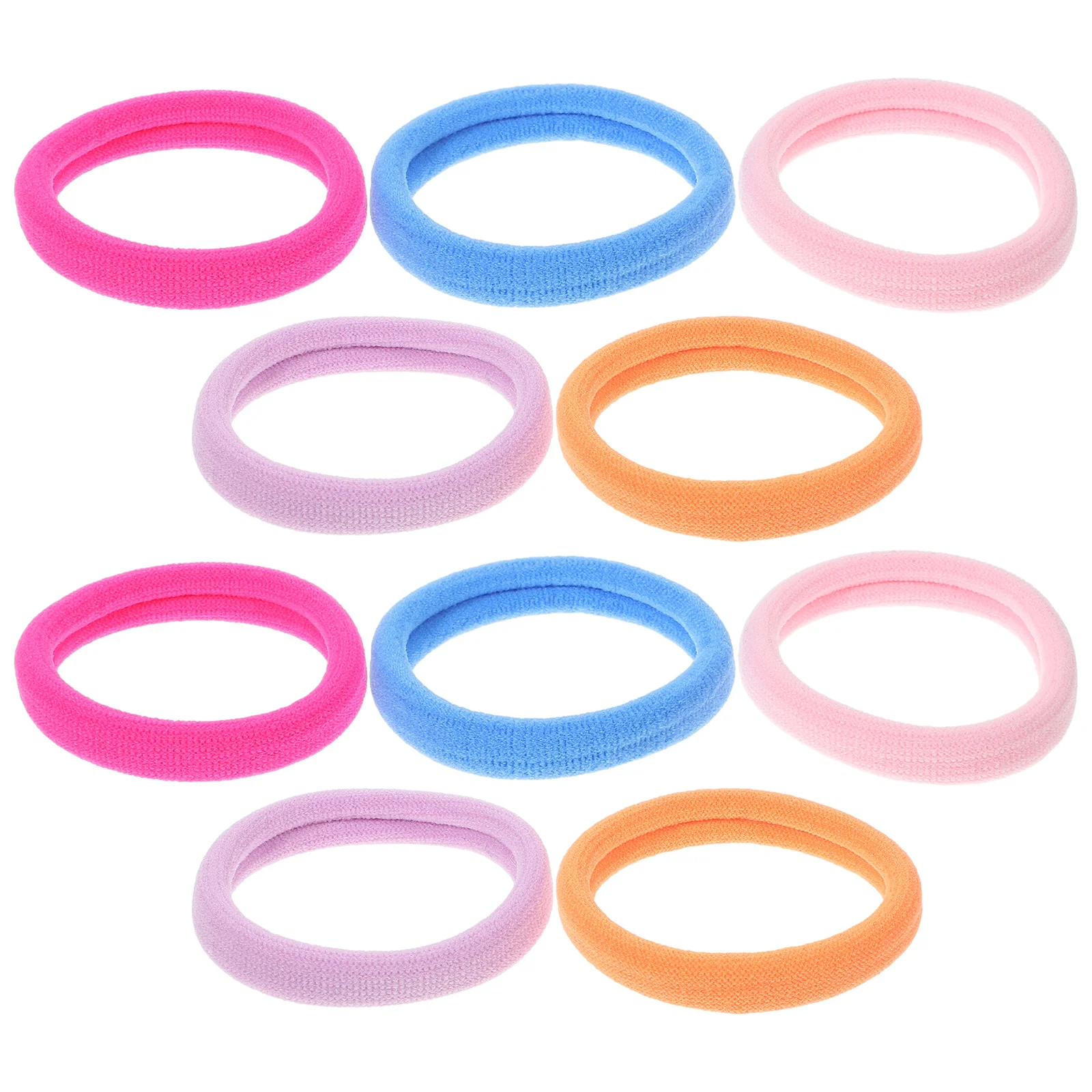 

20pcs High Elastic Colorful Ties Wool Fabric Stretchy Holders For Thick Curly Straight Hair Daily Party Use Small Hair