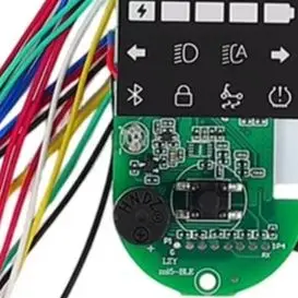 Dashboard Display Circuit Board Wireless Meter For For Xiaomi 5 Electric Scooter For Battery Level Monitor Green ABS Replacement