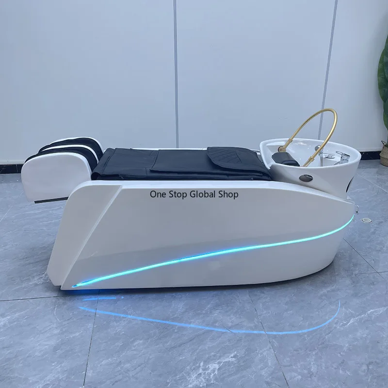 

Hot Sale 6D Massage Salon Shampoo Bed Water Circulation System Spa Salon Barber Shop Japanese Head Spa Sink Shampoo Bed