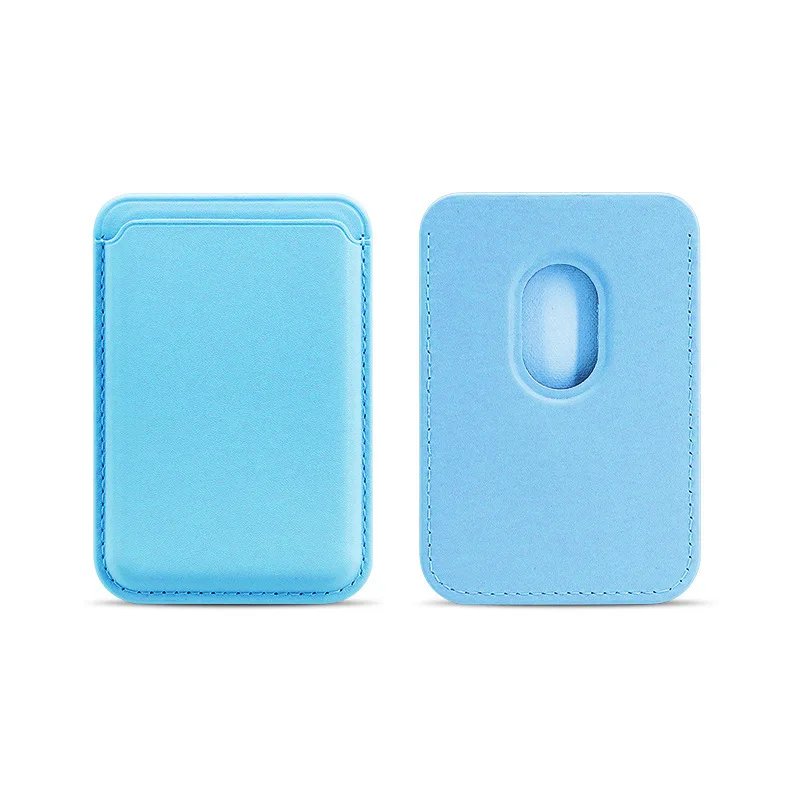 Magnetischer Kartenhalter aus Leder PU-Kartenhülle Ausweiskartenhalter Handy-Rückseitenaufkleber-Tasche für Magsafe iPhone 17 Kartenhalter-Abdeckung