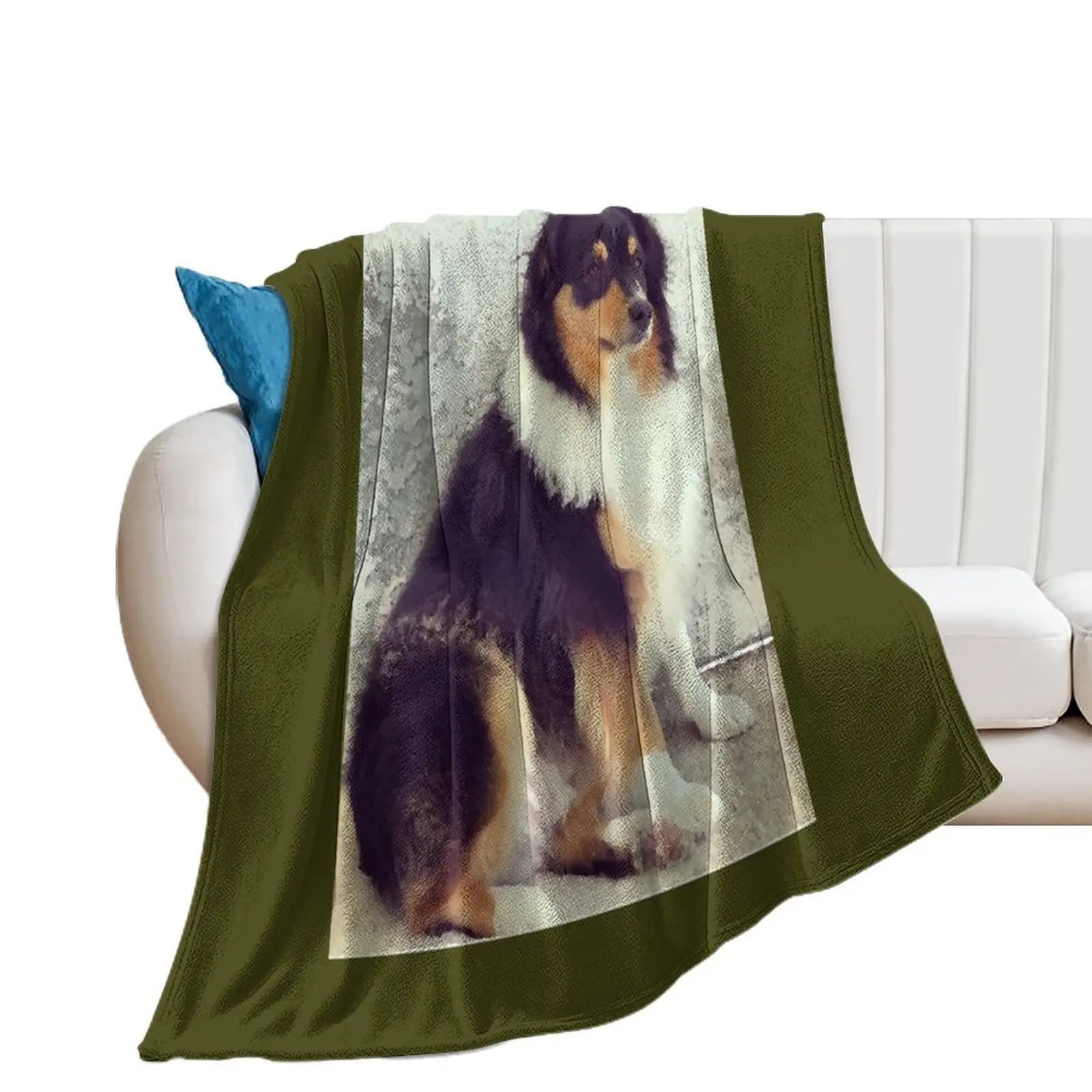 Aussie - Australian Shepherd by Iritof Throw Blanket Quilt Designers wednesday Blankets