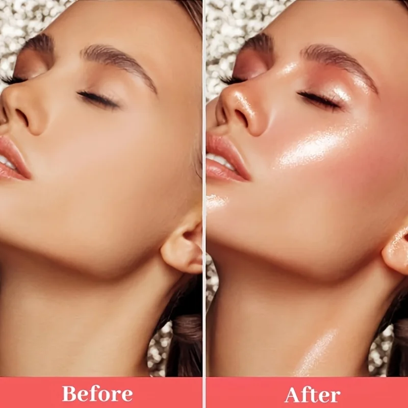 100 مل/3.381 FL OZ، زيت لامع للجسم، مقاوم للماء ومرطب يدوم طويلاً، مضيئة للجسم باللون الذهبي الوردي للوجه والجسم