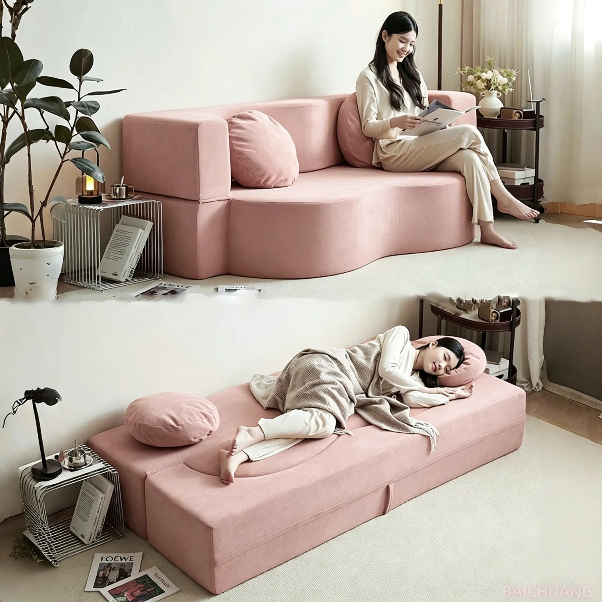 

Nordic Simple Vacuum Living Room Compressed Sofas Bed Foam Set Furniture Compressed Sofas Modular Memory Foam Couch Sofas