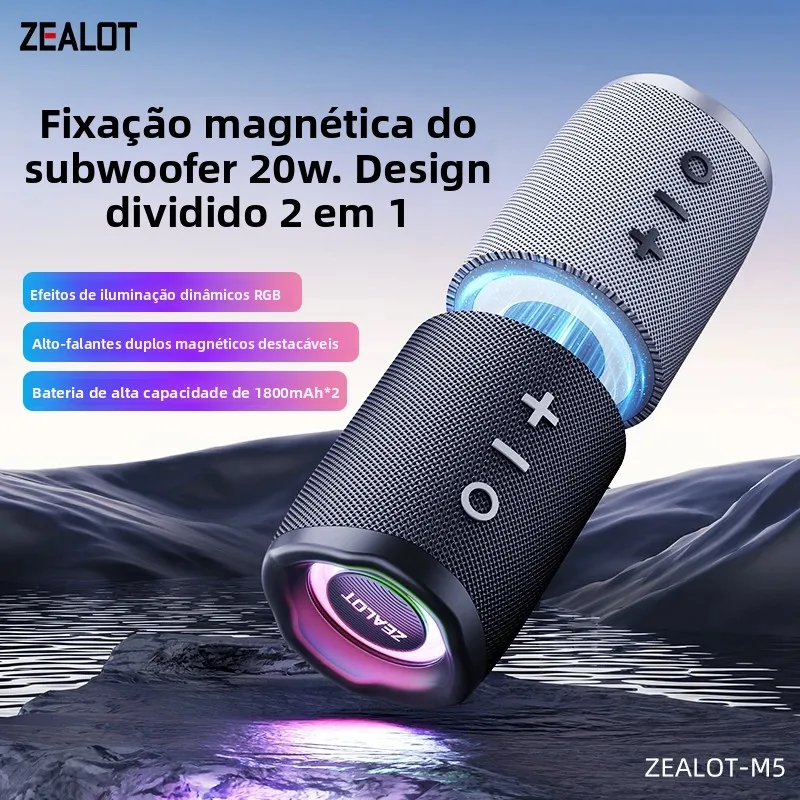 zealot-m5-magnetic-bluetooth-speaker-2-in-1-power-on-couplet-mini-speaker-macaron-color-dual-channel-speakermicro-sd-card