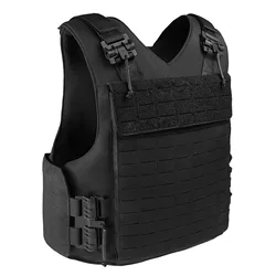 Laser Quick Removal Black Tactical Vest Outdoor Molle Protective Suit