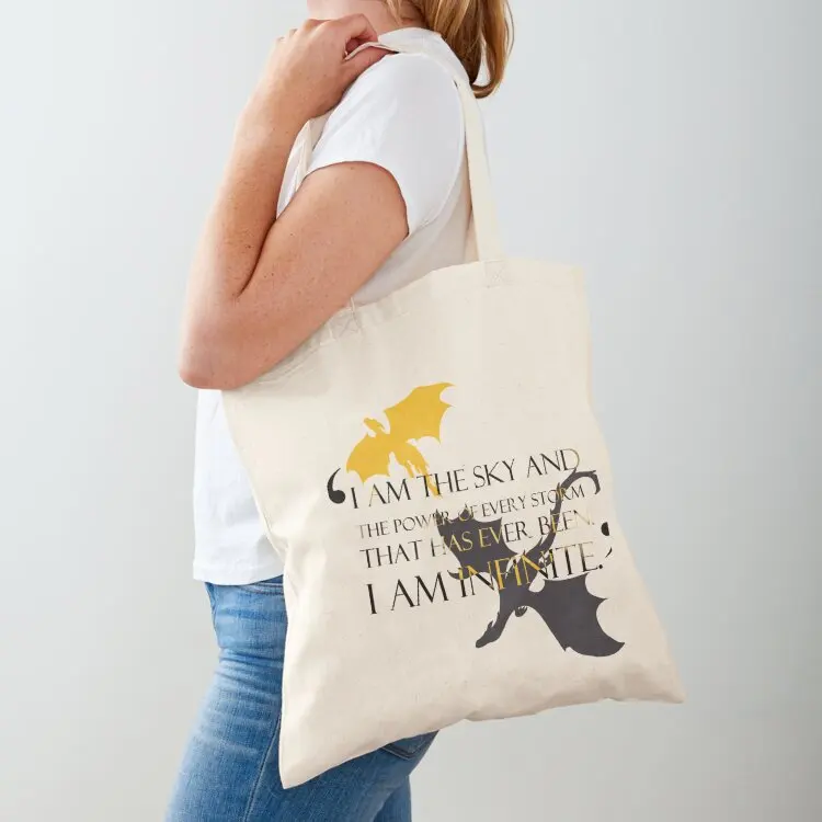 

Fourth Wing I Am Infinite Version A Tote Bag Eco bag shopping bags foldable Women's handbag Handbags women