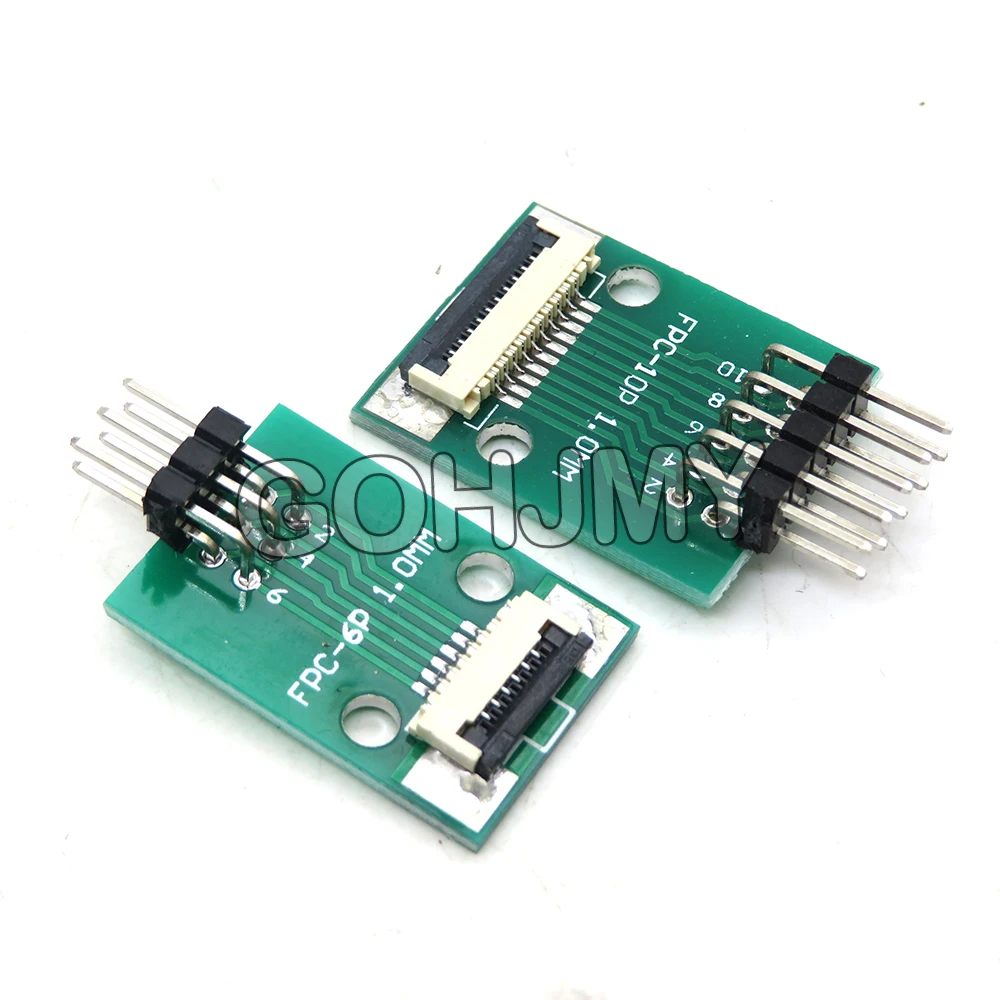 0.5mm 1.0mm To 2.54mm FPC FFC Adapter Board Connector Straight Needle And Curved Pin 6 8 10 12 20 24 26 30 34 40 50 60 80 Pin 