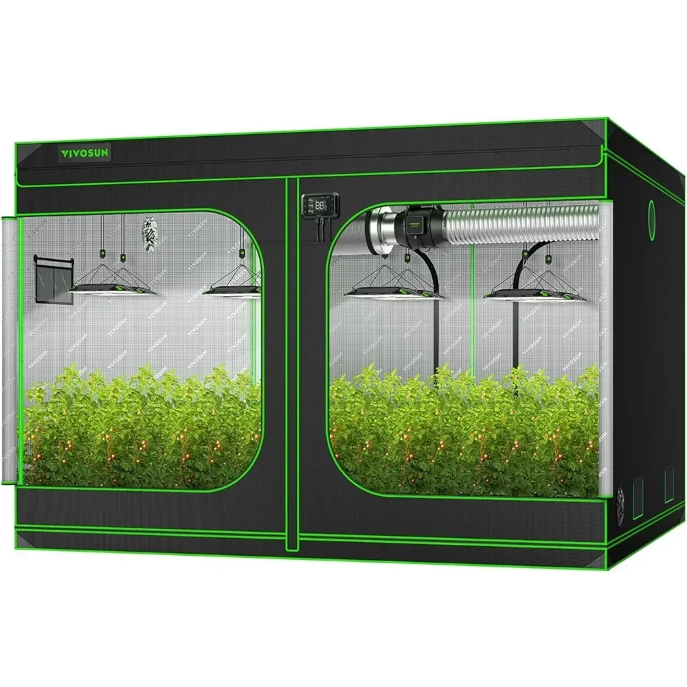 Growing Tents,  High Reflective Mylar with Observation Window and Floor Tray