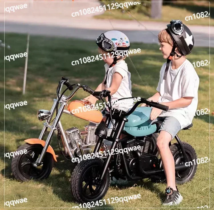 Kids Electric Motorcycle Kids Electric Vehicle Baby Large Three Wheel Charging Toy Stroller