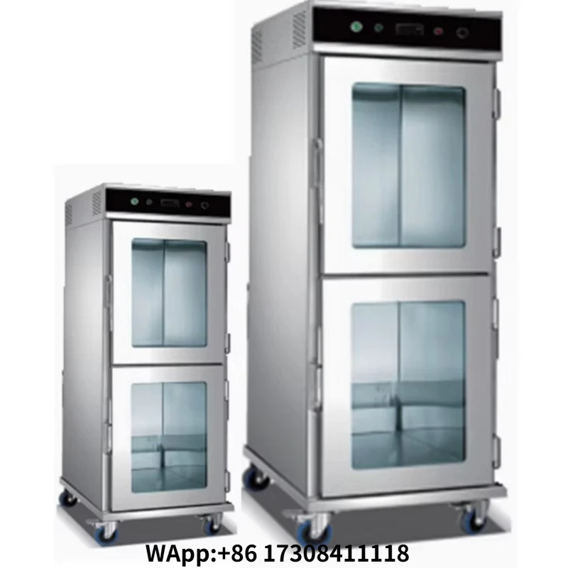 Heavybao Food Warmer Carts Commercial Stainless Steel Mobile Restaurant Single Door Hold Cabinet Food Warmer Cabinet
