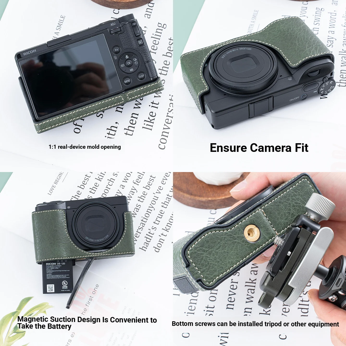 Camera Bag for Ricoh GR4 Protective Case GR3/GR3x Camera Case GR3HDF Camera Protective Shell Shoulder Strap Anti-Scratch