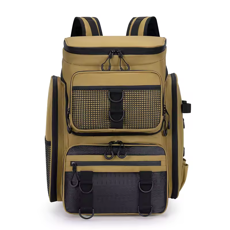 50L Fishing Bag with Rod Holders Chest Bag Fish Tackle Lure Organizer Storage Backpack Outdoor Camping Hiking Large Bagpack