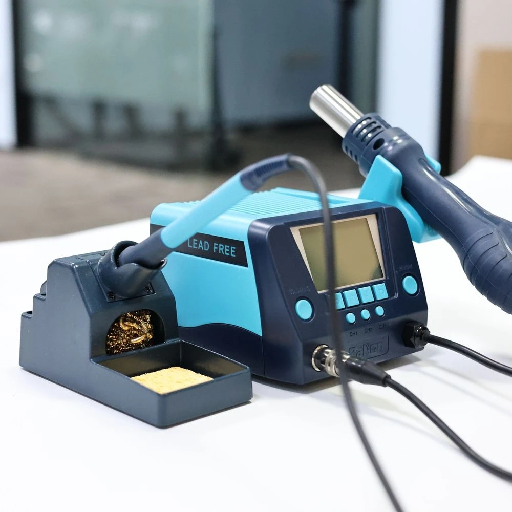 BK881 ホットエアガン分解はんだ付けステーション 2-in-1 電気はんだごて鉛フリーステーション