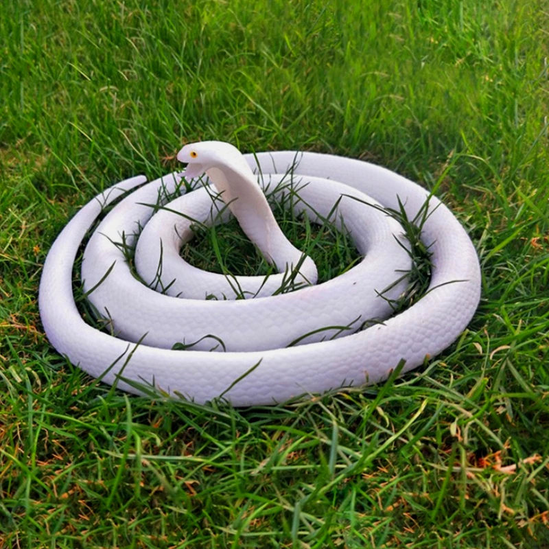 حماية البيئة لينة المطاط لعبة جديدة مقلد ثعبان لينة المطاط مخيف وهمية ثعبان مخيف تقليد كوبرا المزحة اللعب #1
