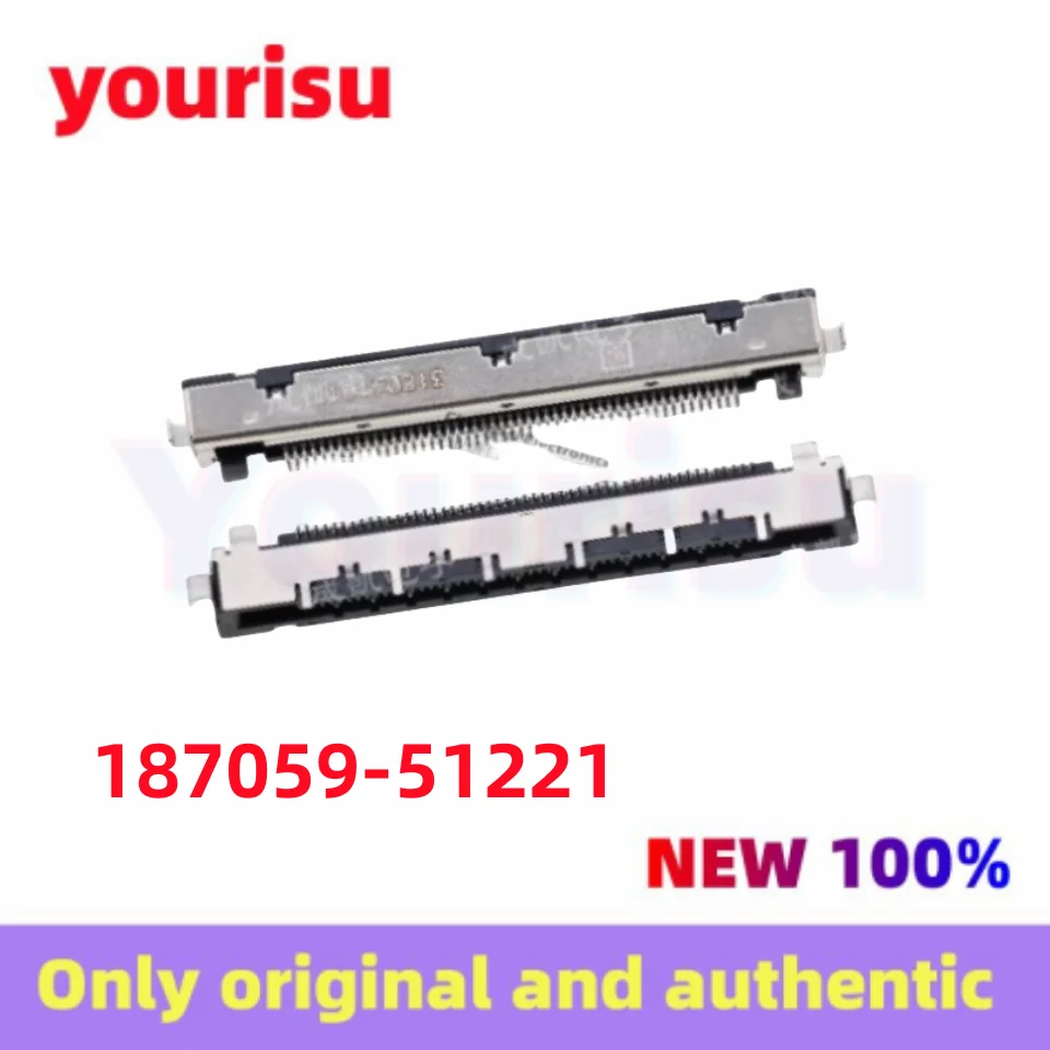 5Pcs/Lot Original 187059-51221 18705951221 0.5mm Pitch 51pin P-TWO HeChang Original LVDS LCD Screen Connection